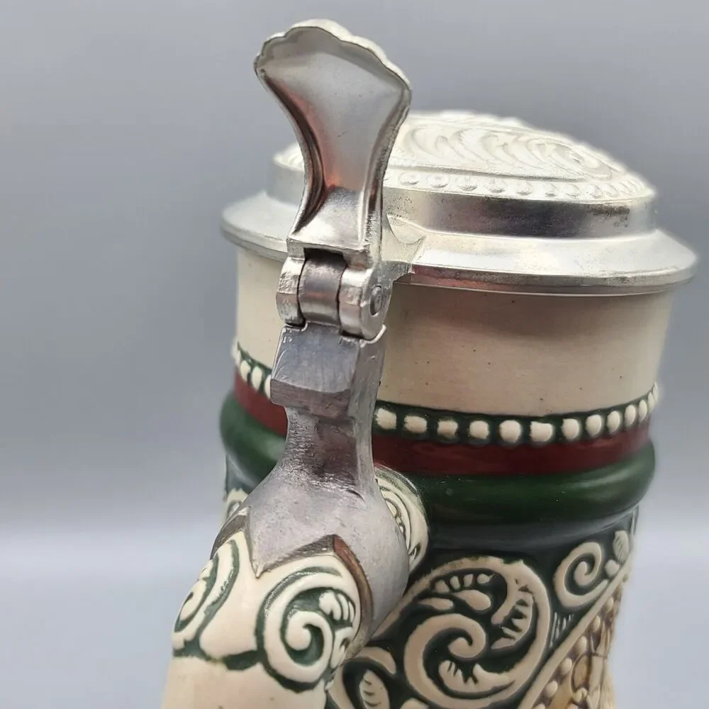 Vintage Avon Beer Stein Mug With Lid 1978 Rainbow Trout English Setter Brazil